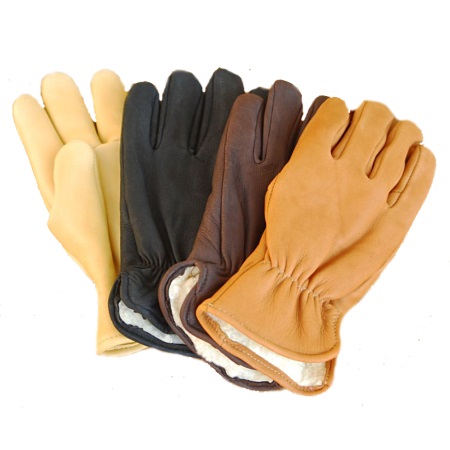 (image for) Overstock Geier Deerskin Elastic Back Winter Gloves